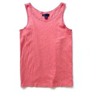 Gap Kids Coral Pink Crochet Trim Cotton Tank XXL